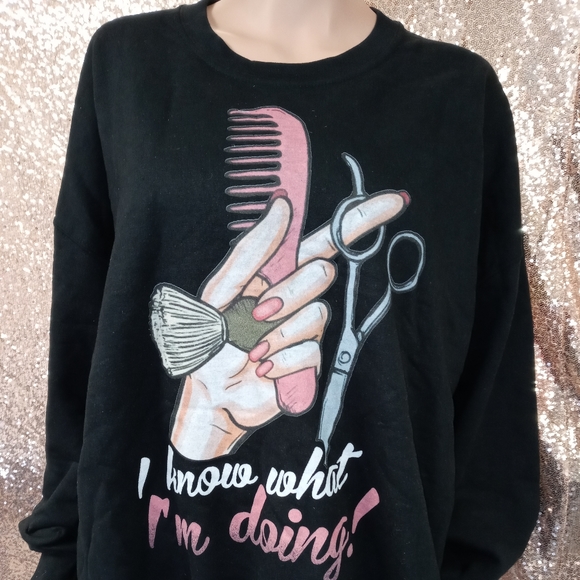 2XL Black "Stylist" Pullover Sweatshirt0 - Picture 4 of 4